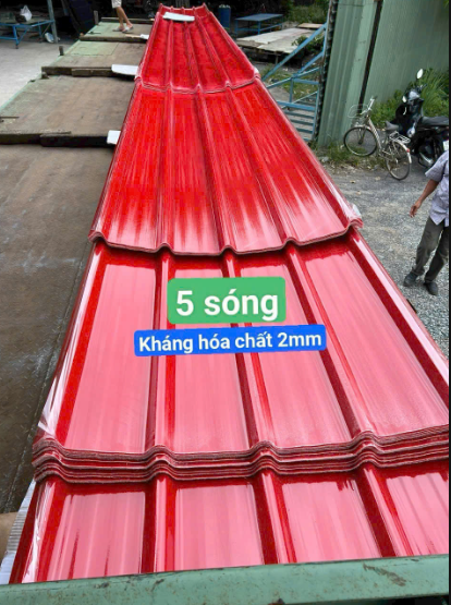 Tôn Nhựa Lấy Sáng 5 Sóng Tôn Nhựa Lấy Sáng 5 Sóng