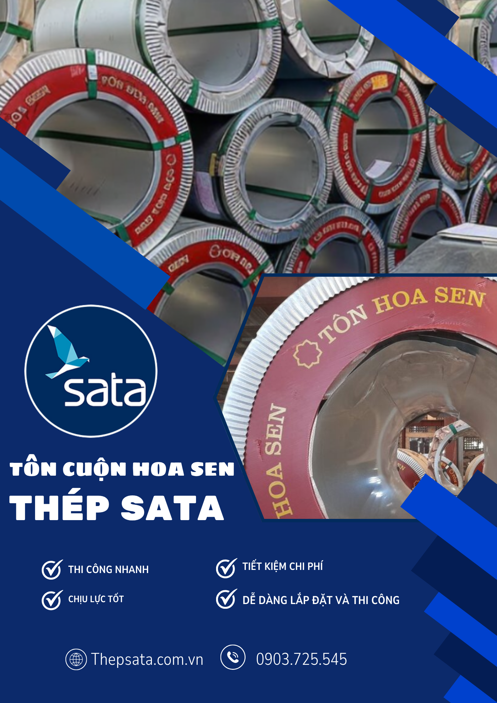 Tôn cuộn Hoa Sen Tôn cuộn Hoa Sen