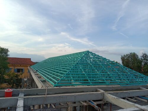 thi công mái tôn
