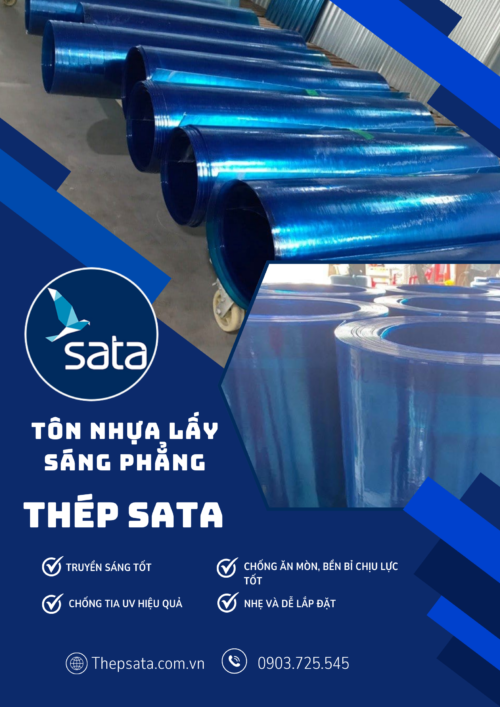 tôn nhựa lấy sáng phẳng