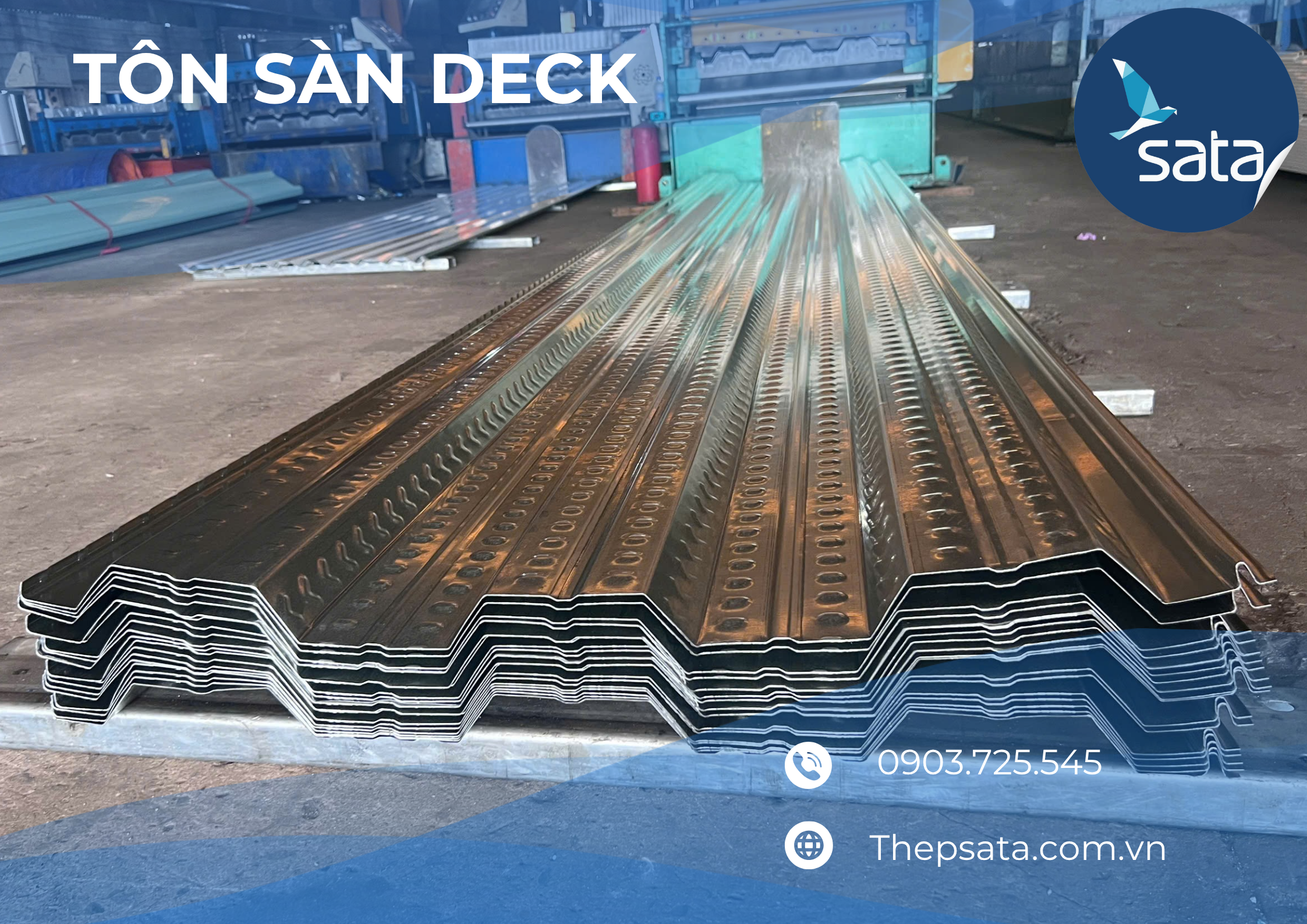 Tôn sàn dekc đóng vai trò quan trọng trong cấu trúc sàn liên hợp