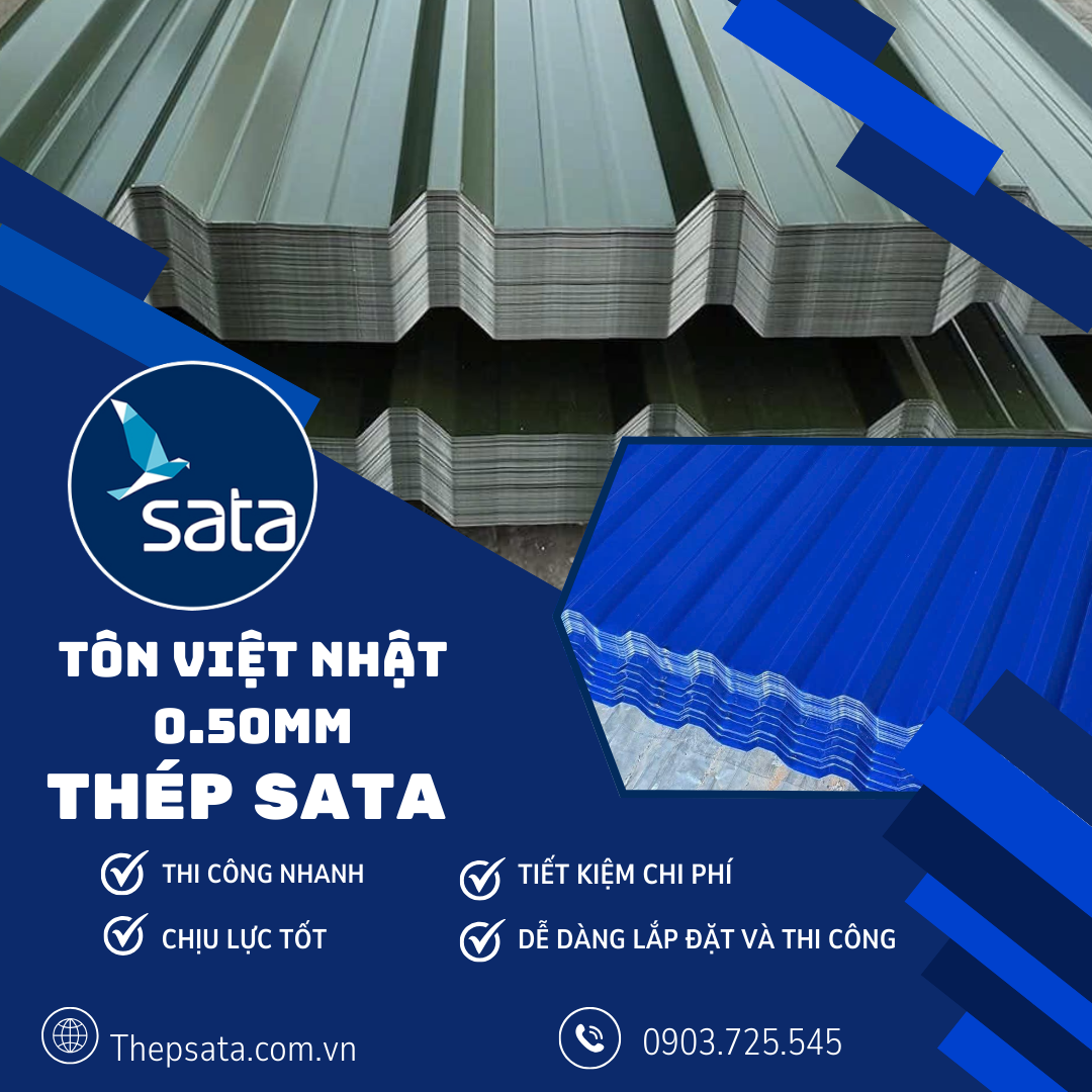 Tôn Việt Nhật 0.5mm Tôn Việt Nhật 0.5mm