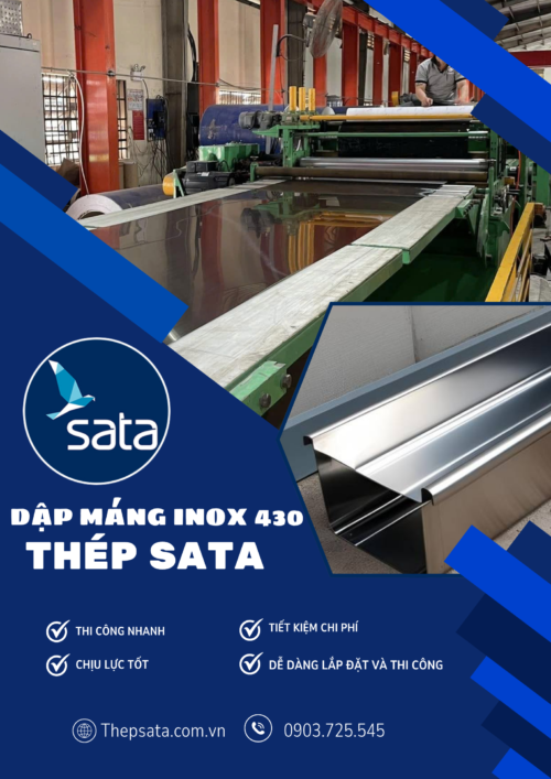 Dập máng inox 430
