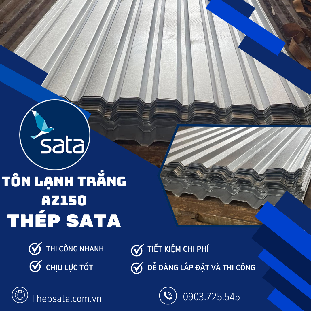 tôn lạnh trắng az150 tôn lạnh trắng az150
