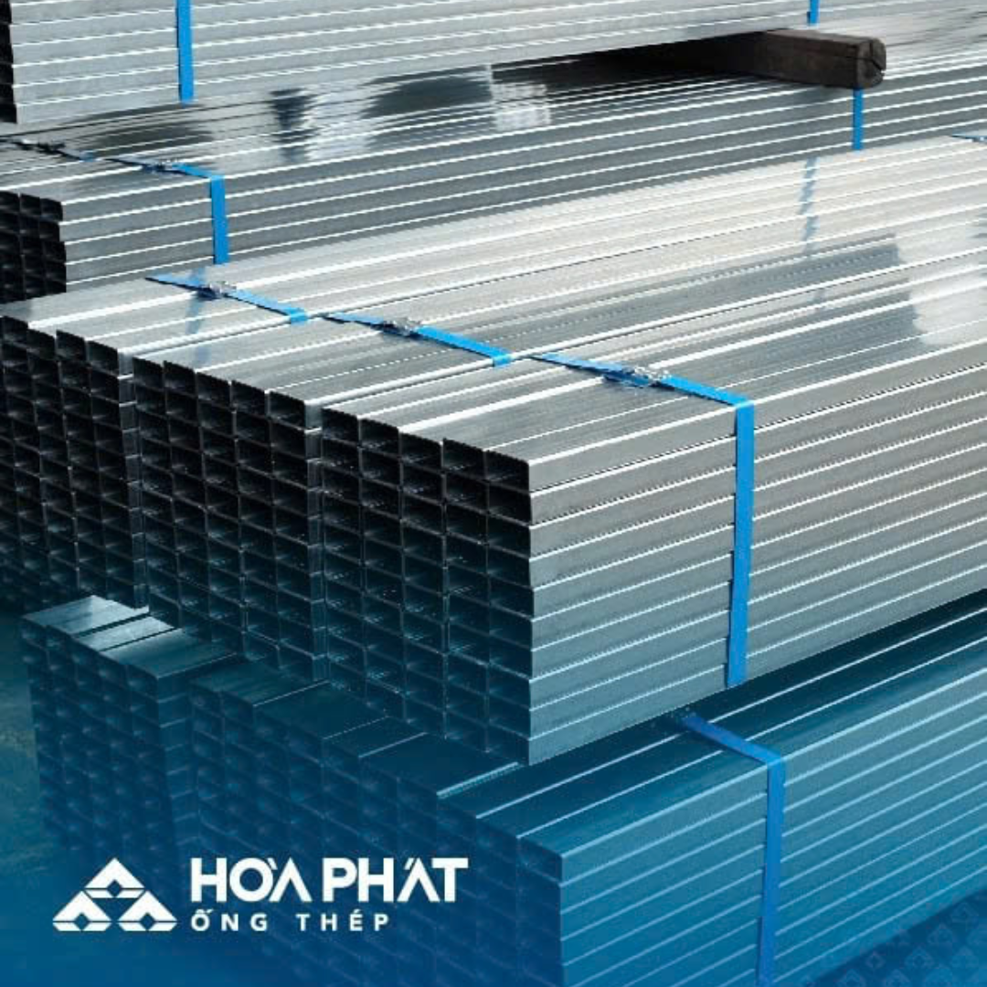 Sắt Hộp Mạ Kẽm 40x80 Hòa Phát Sắt Hộp Mạ Kẽm 40x80 Hòa Phát