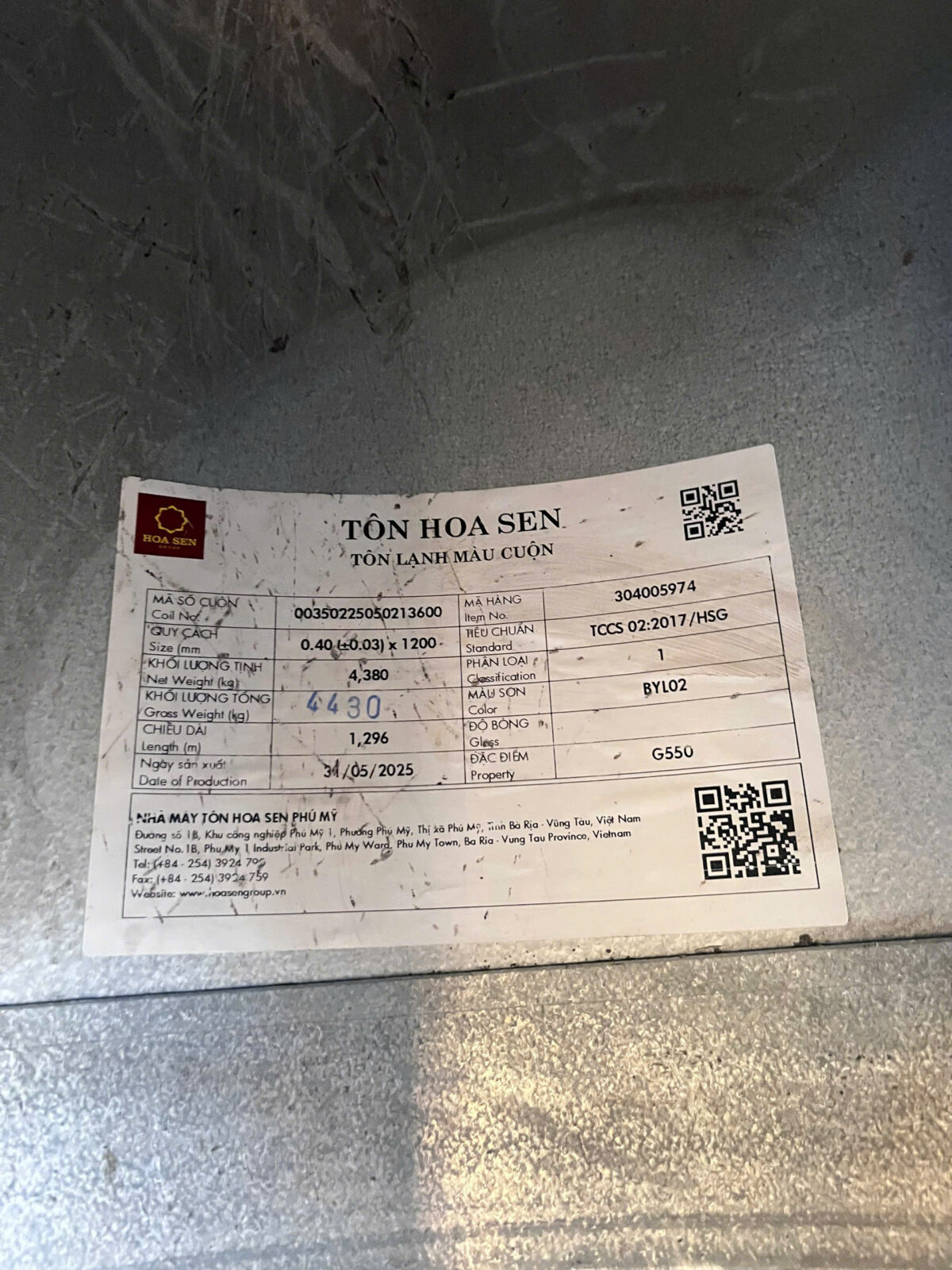 Tôn 4 dem Hoa Sen